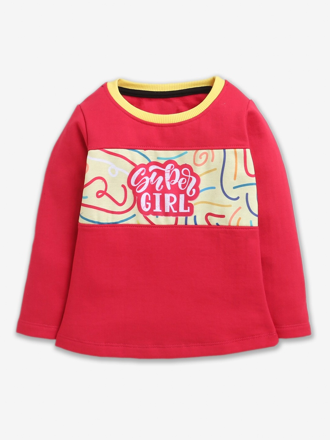 

Hopscotch Girls Fuchsia Printed Sweatshirt