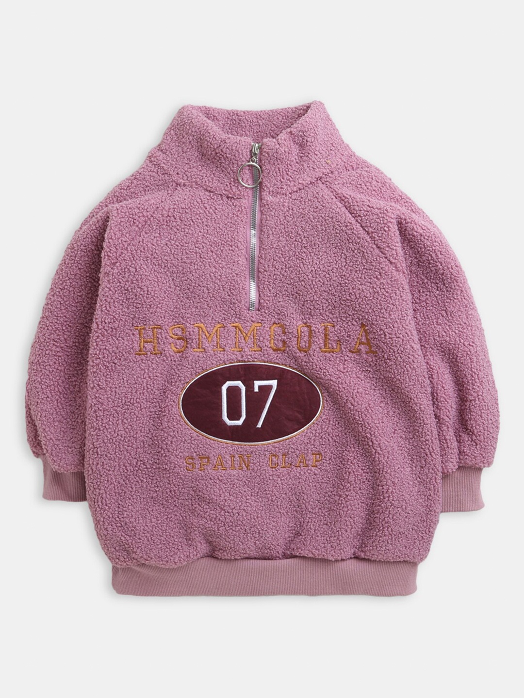 

Hopscotch Girls Purple Printed Sweatshirt