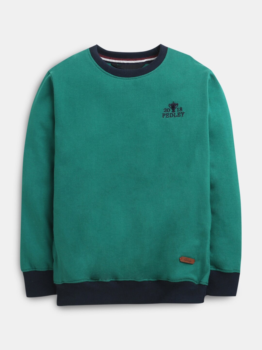 

Hopscotch Boys Green Solid Sweatshirt