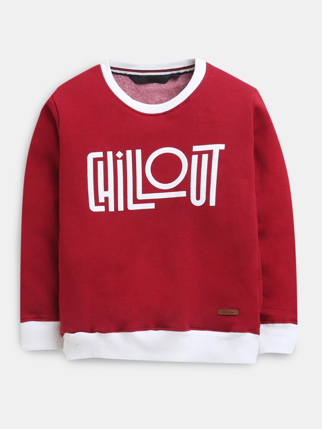 

Hopscotch Boys Red Printed Sweatshirt
