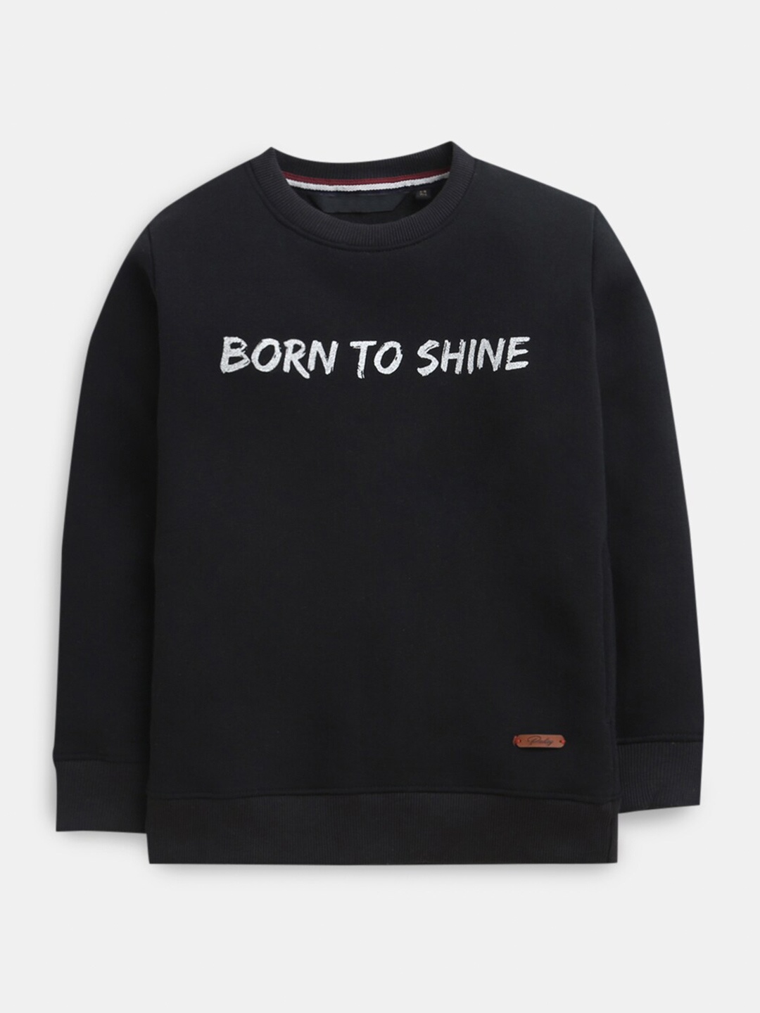 

Hopscotch Boys Black Solid Round Neck Long Sleeves Sweatshirt