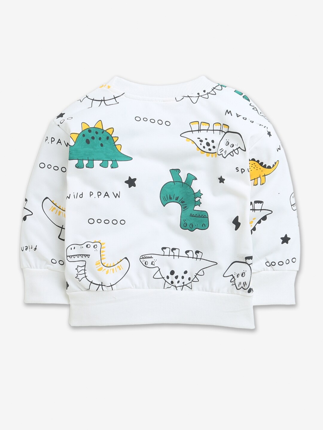 

Hopscotch Boys White Printed Sweatshirt