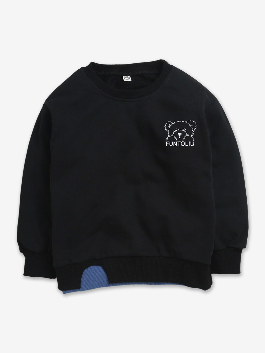 

Hopscotch Boys Black Printed Sweatshirt
