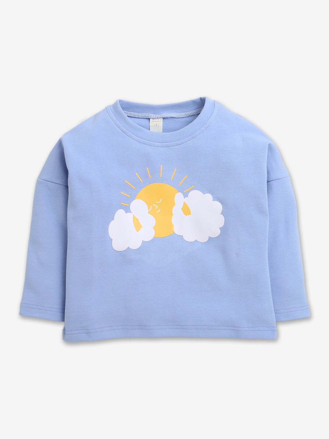 

Hopscotch Girls Purple Printed Full-Sleeve Sweatshirt