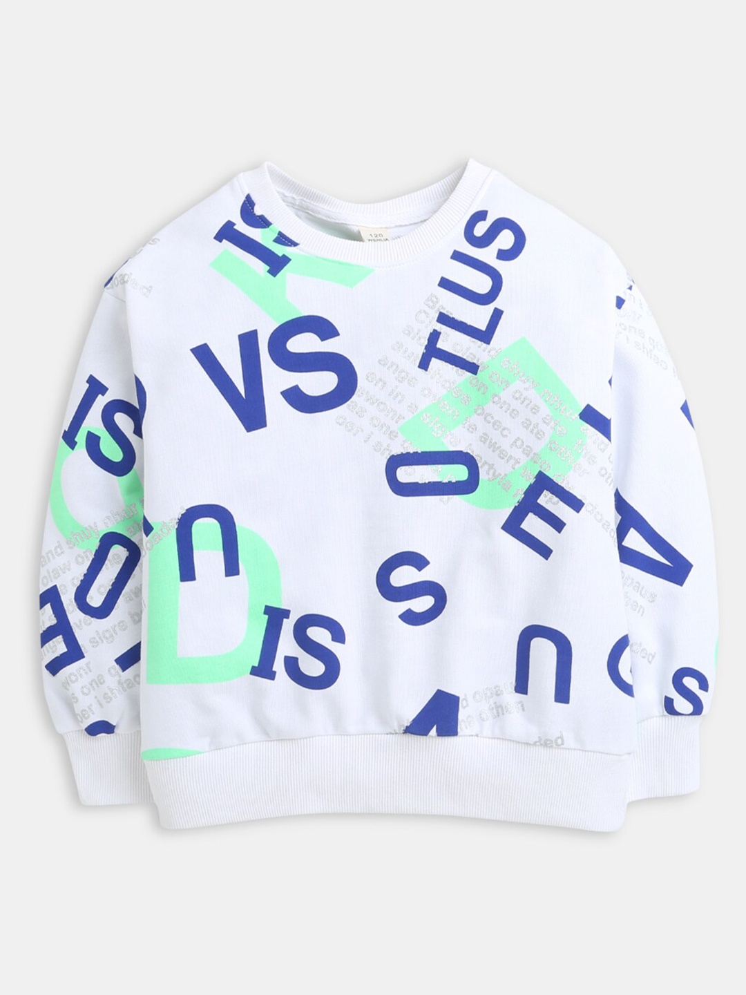 

Hopscotch Boys White Printed Sweatshirt