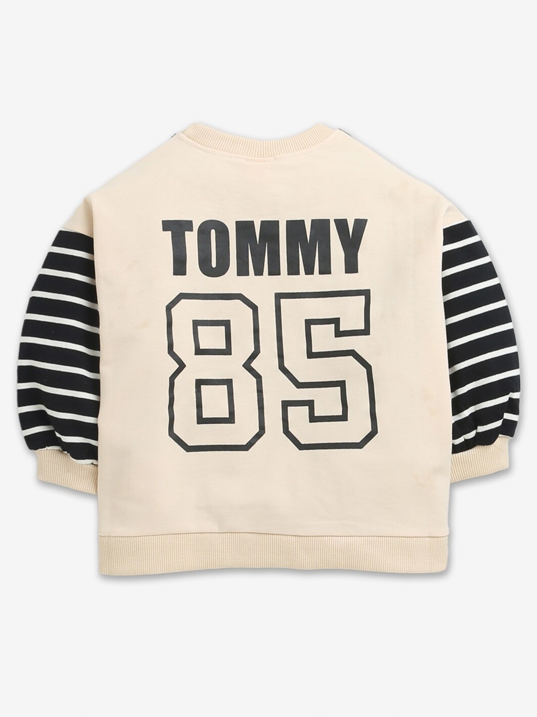 

Hopscotch Girls Beige Printed Sweatshirt