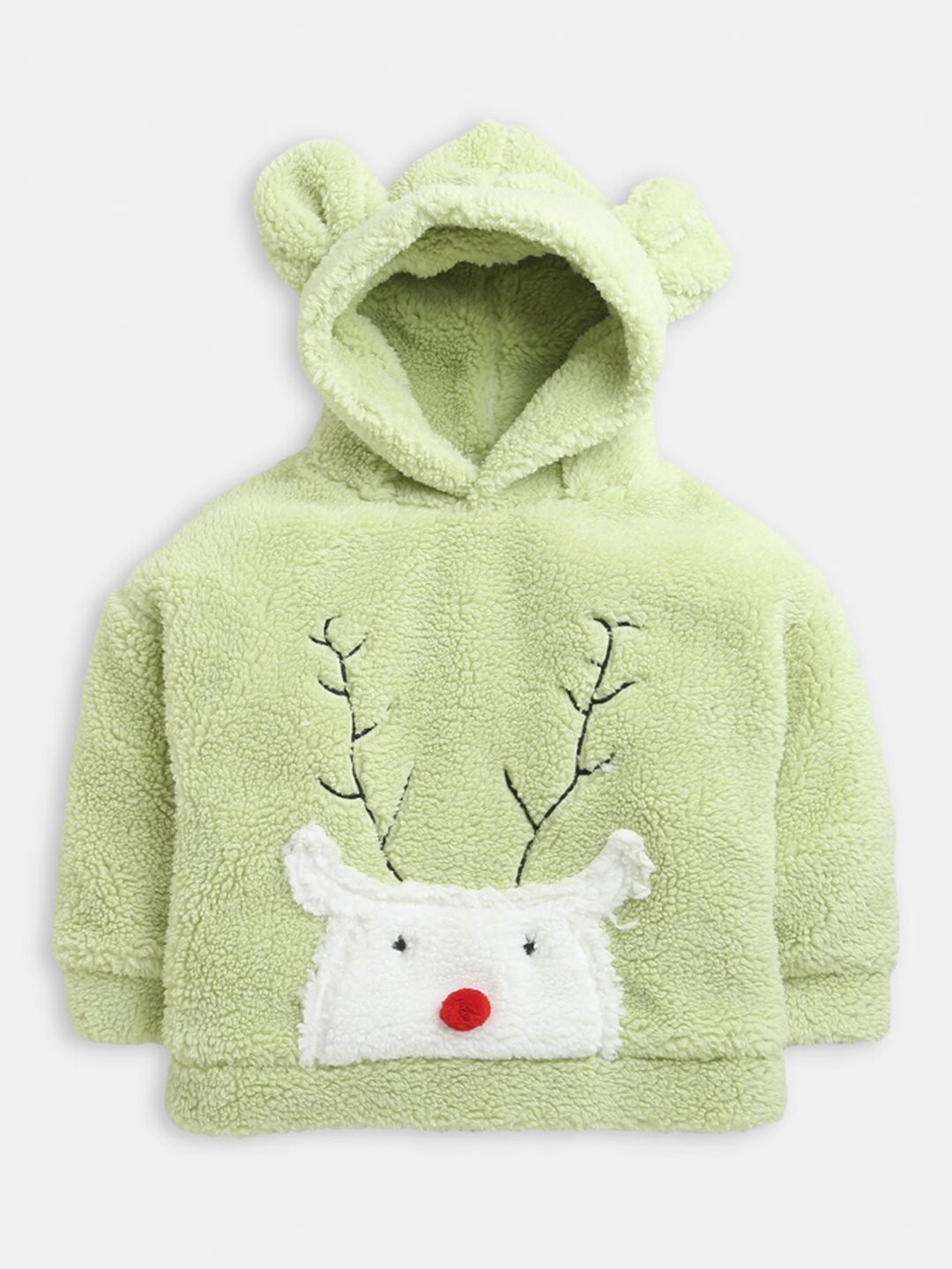

Hopscotch Girls Green Hooded Sweatshirt
