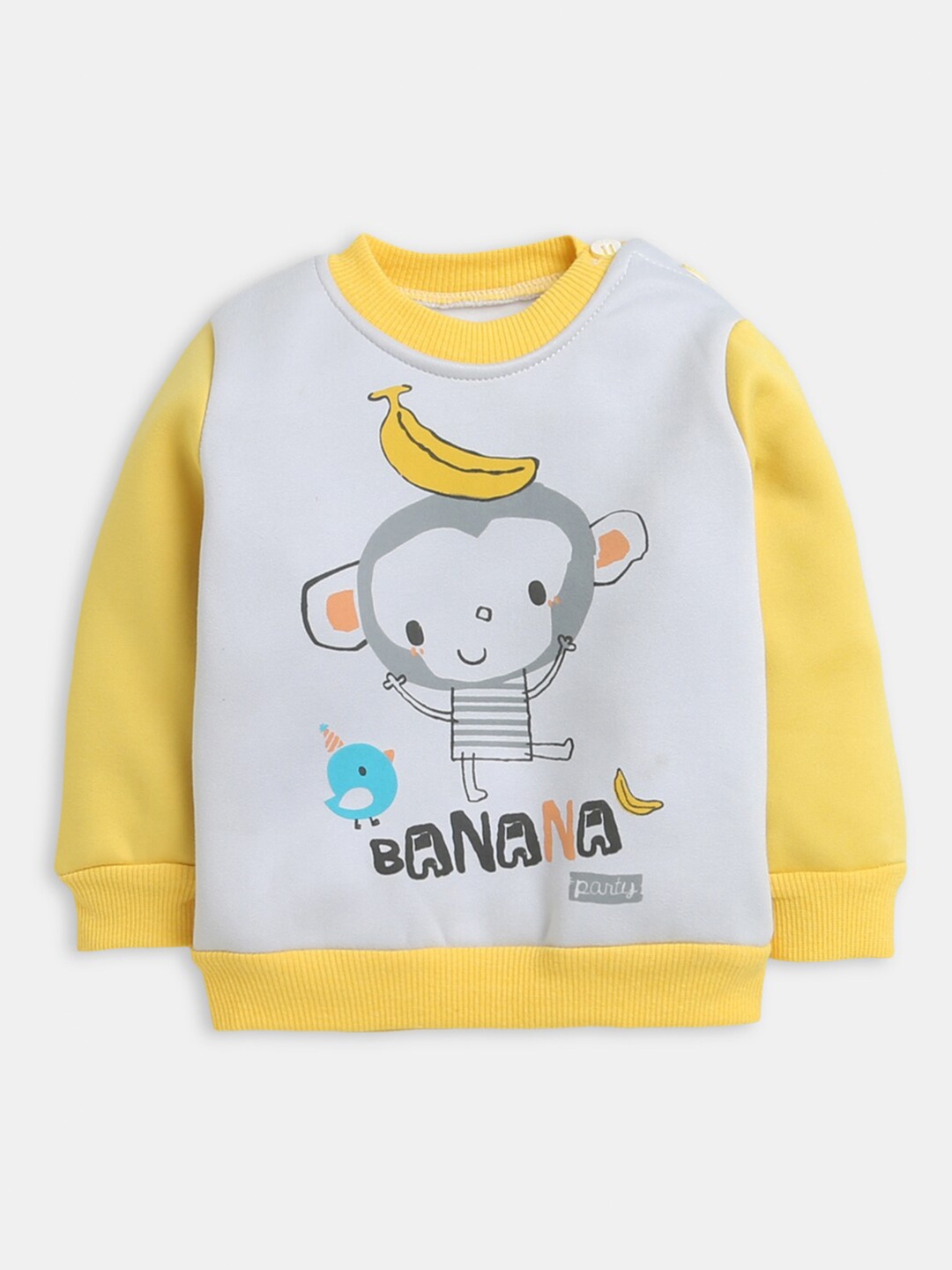 

Hopscotch Boys Grey Printed Sweatshirt