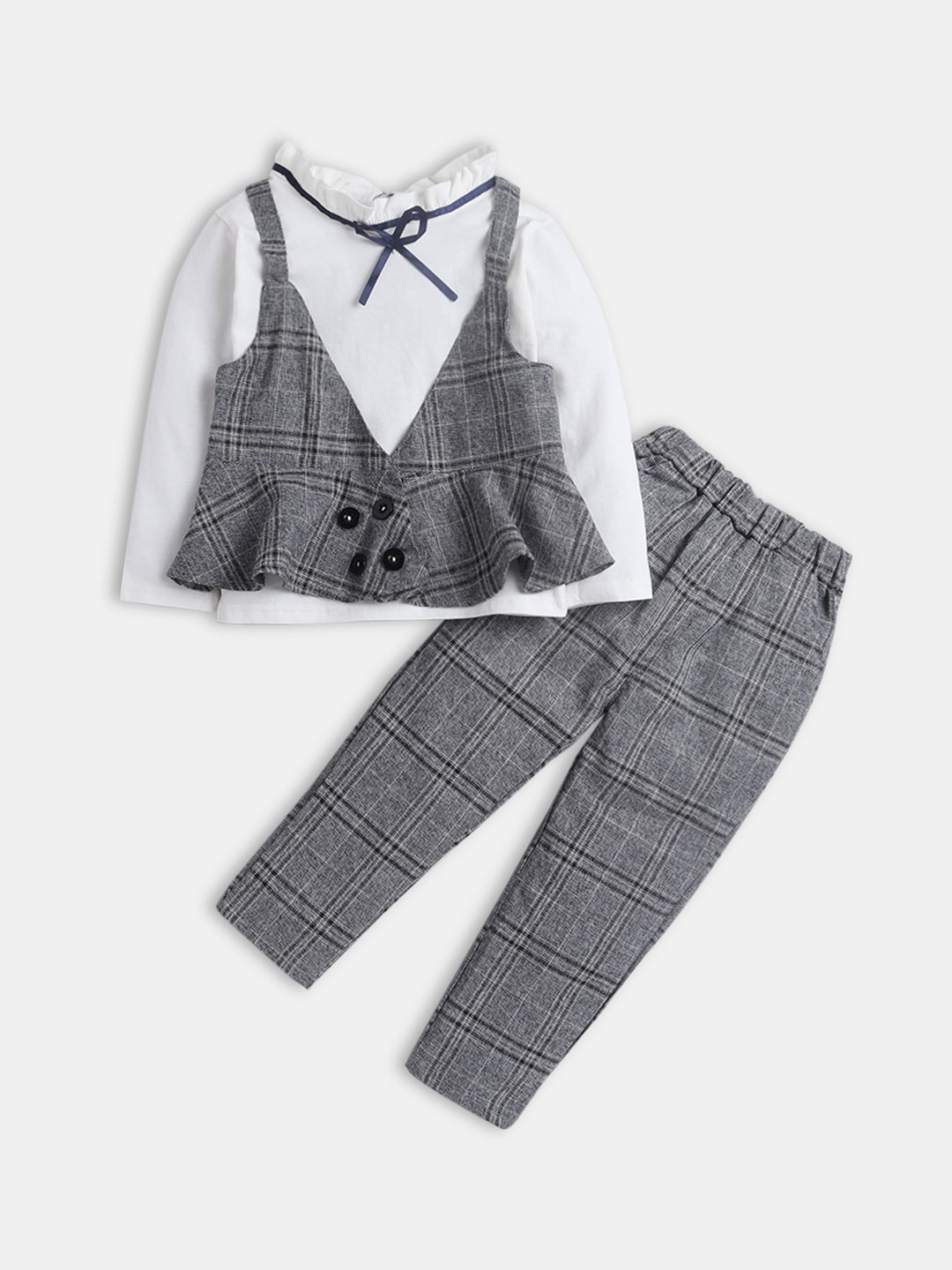 

Hopscotch Girls Grey Clothing Set