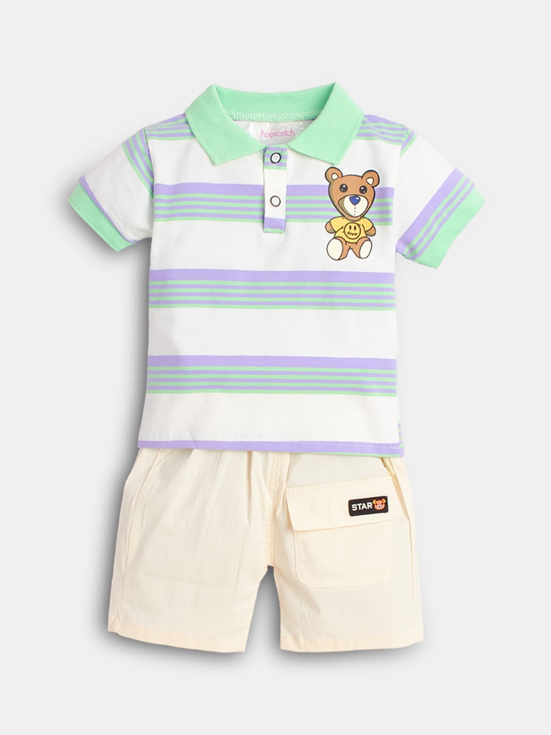 

Hopscotch Boys Blue Clothing Set