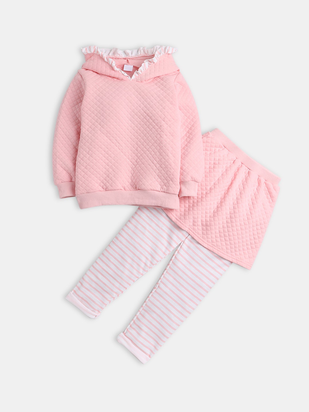 

Hopscotch Girls Pink & White Top with Leggings