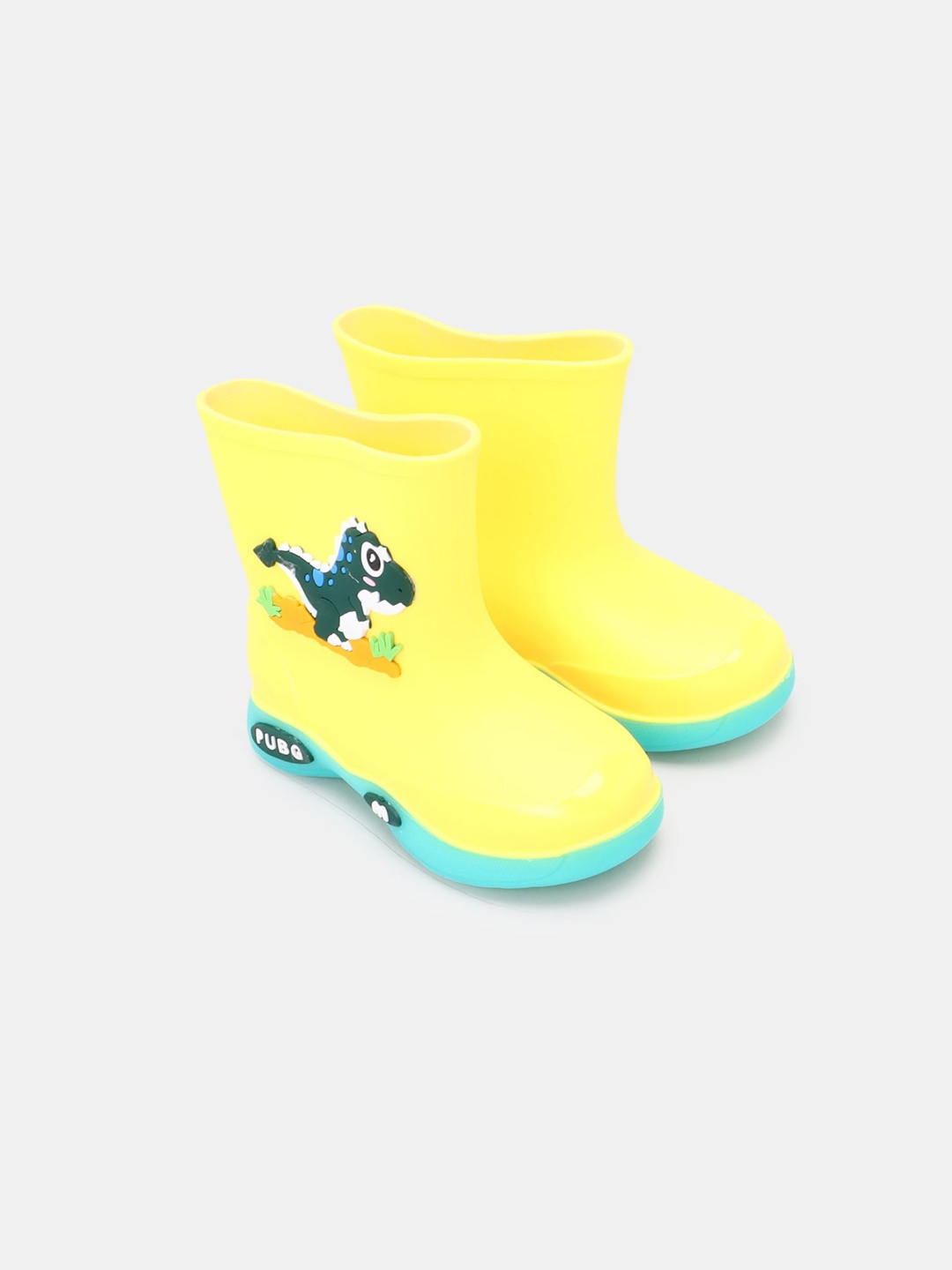 

Hopscotch Boys Yellow & Blue Printed Rain Boots