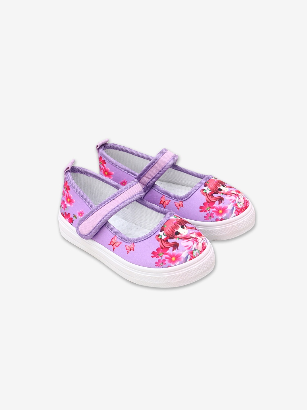 

Hopscotch Girls Purple Printed Ballerinas