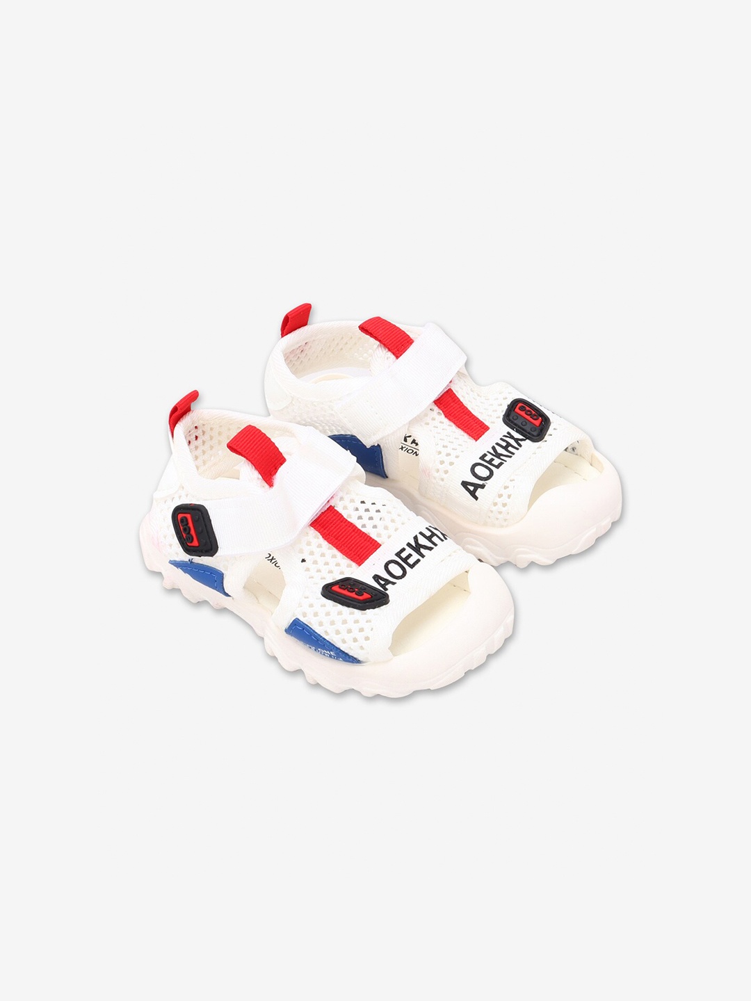 

Hopscotch Kids White & Red Comfort Sandals