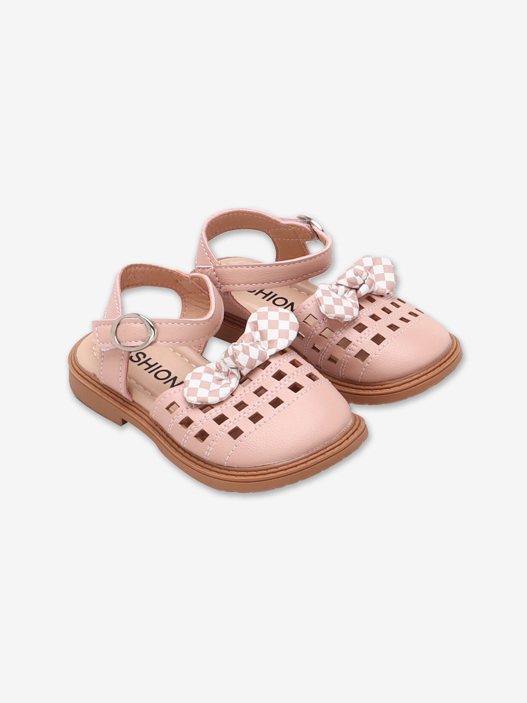 

Hopscotch Girls Pink & White Comfort Sandals