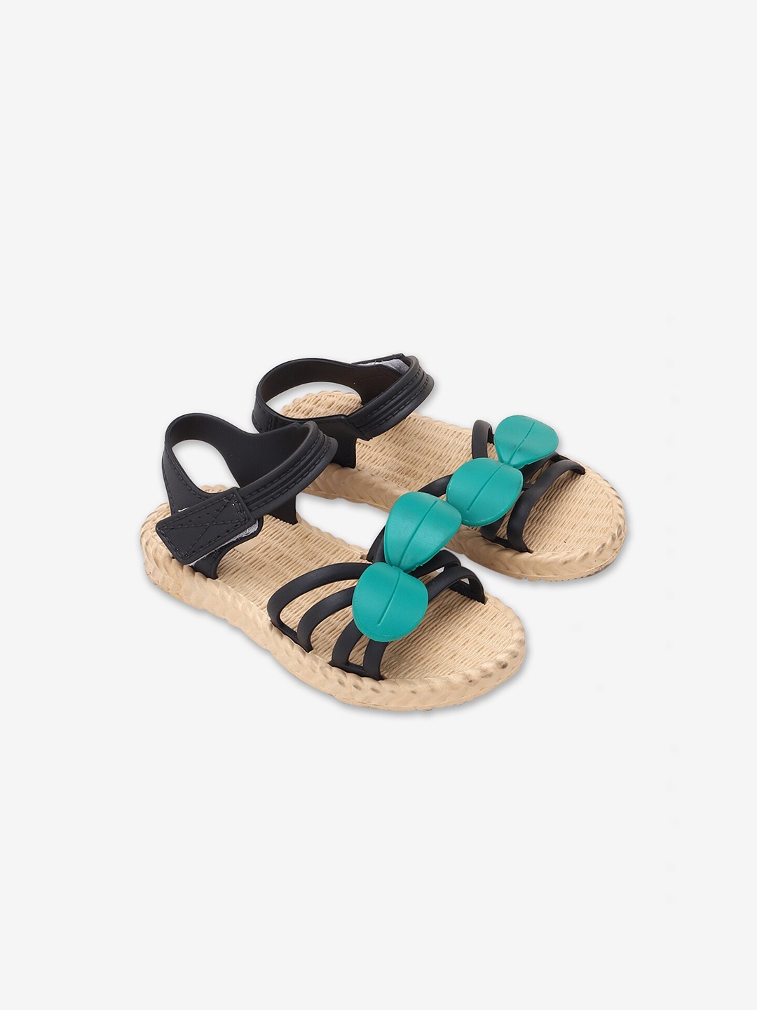 

Hopscotch Girls Black Open Toe Flats
