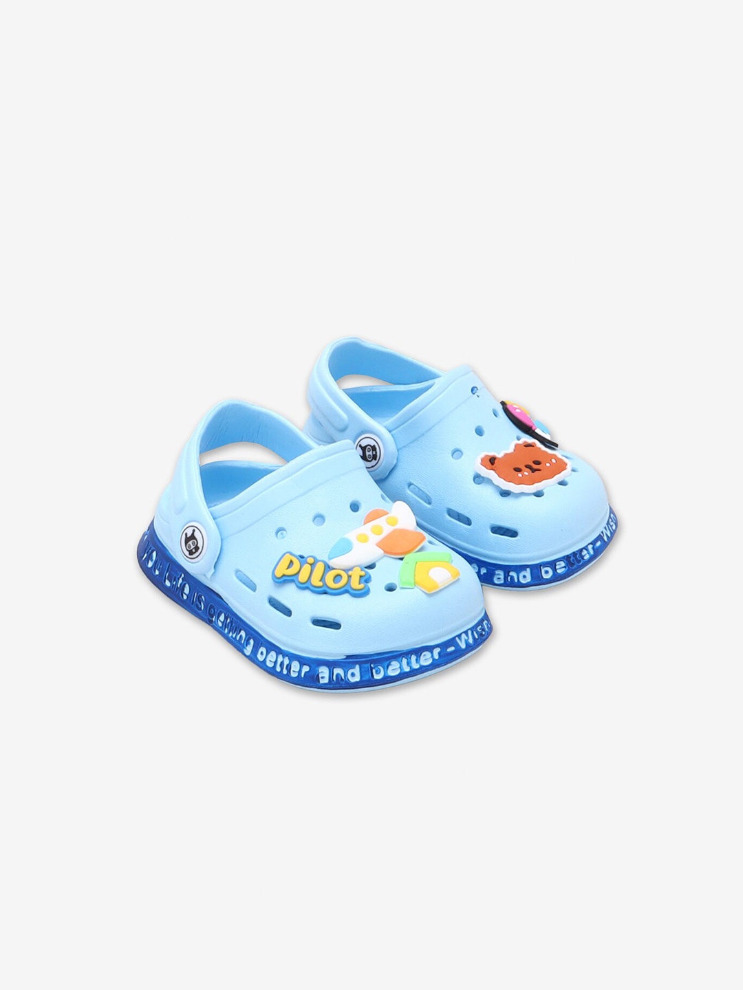 

Hopscotch Unisex Kids Blue Clogs Sandals