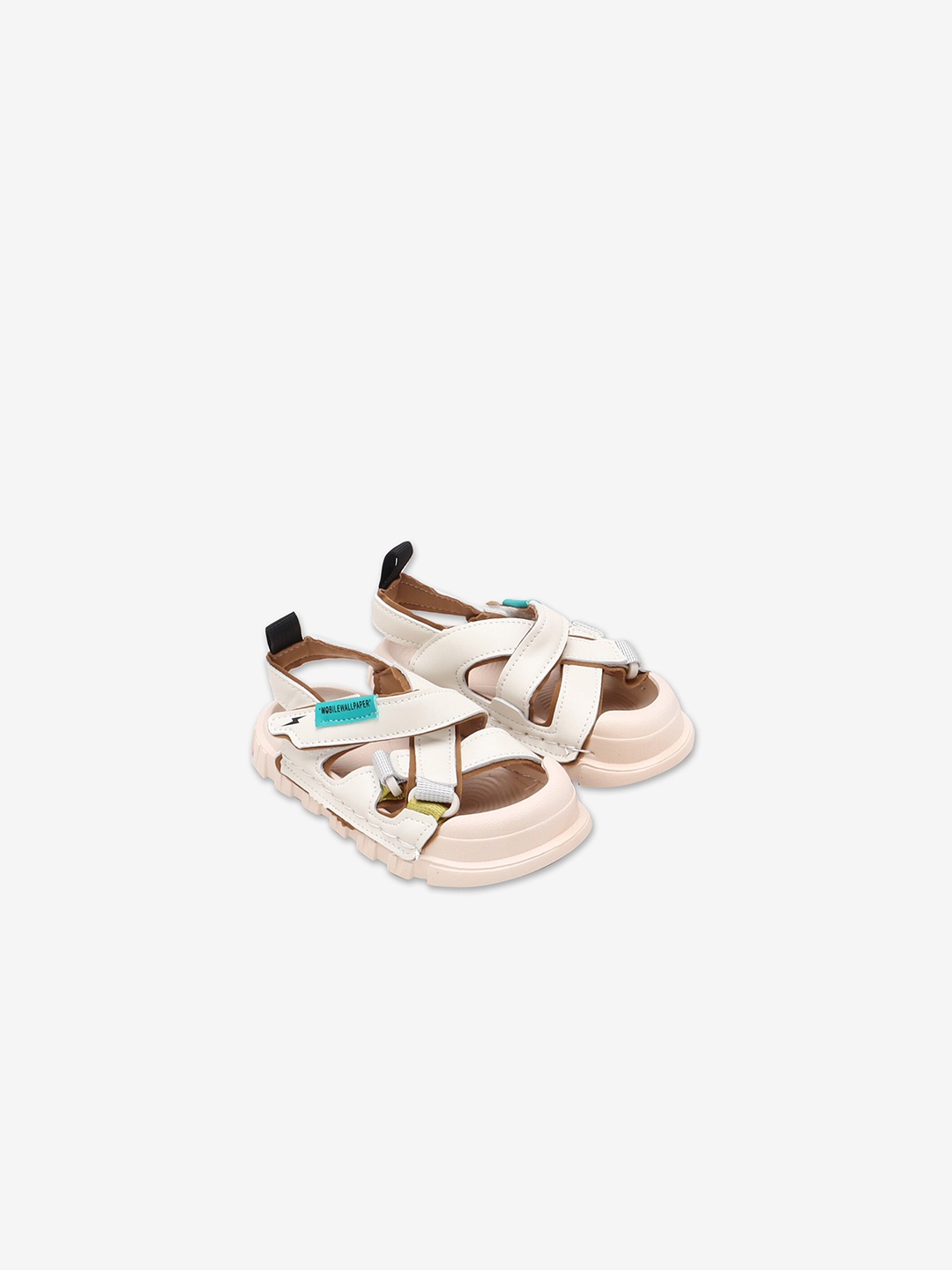 

Hopscotch Unisex Kids Beige & Cream-Coloured Comfort Sandals