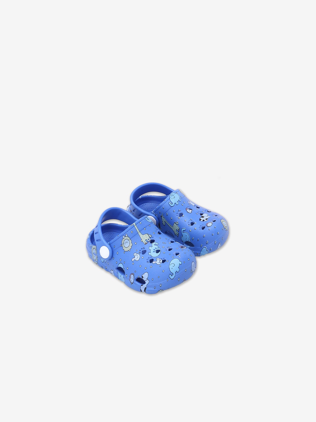 

Hopscotch Unisex Kids Blue Printed Clogs