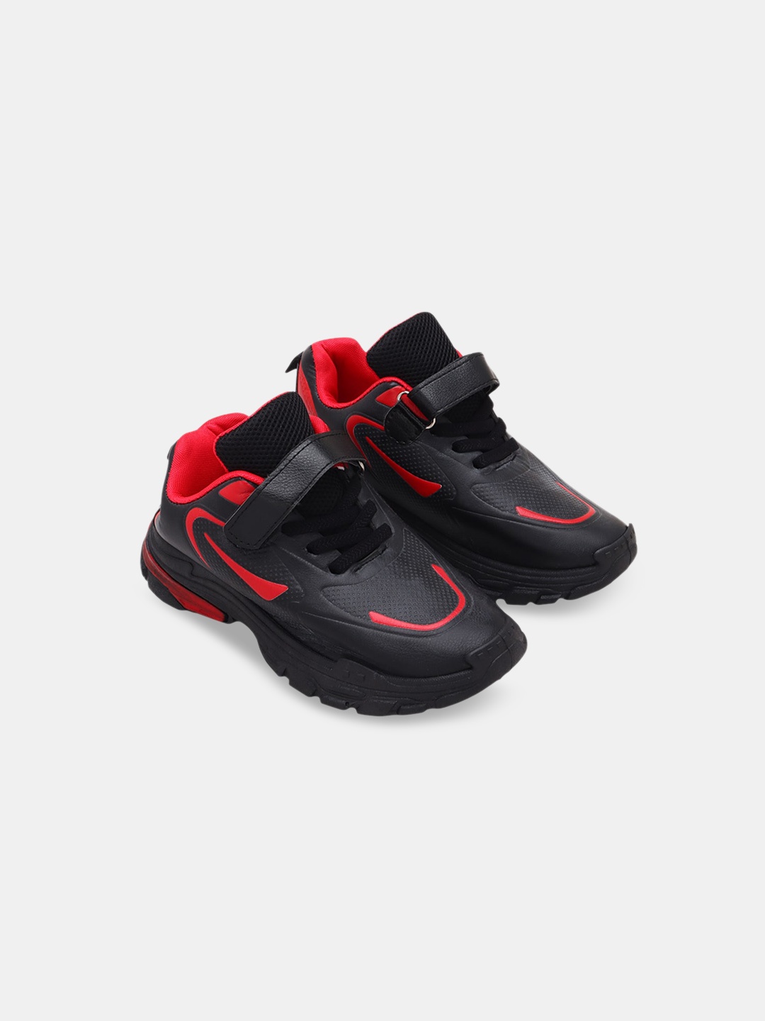 

Hopscotch Boys Black PU Sneakers