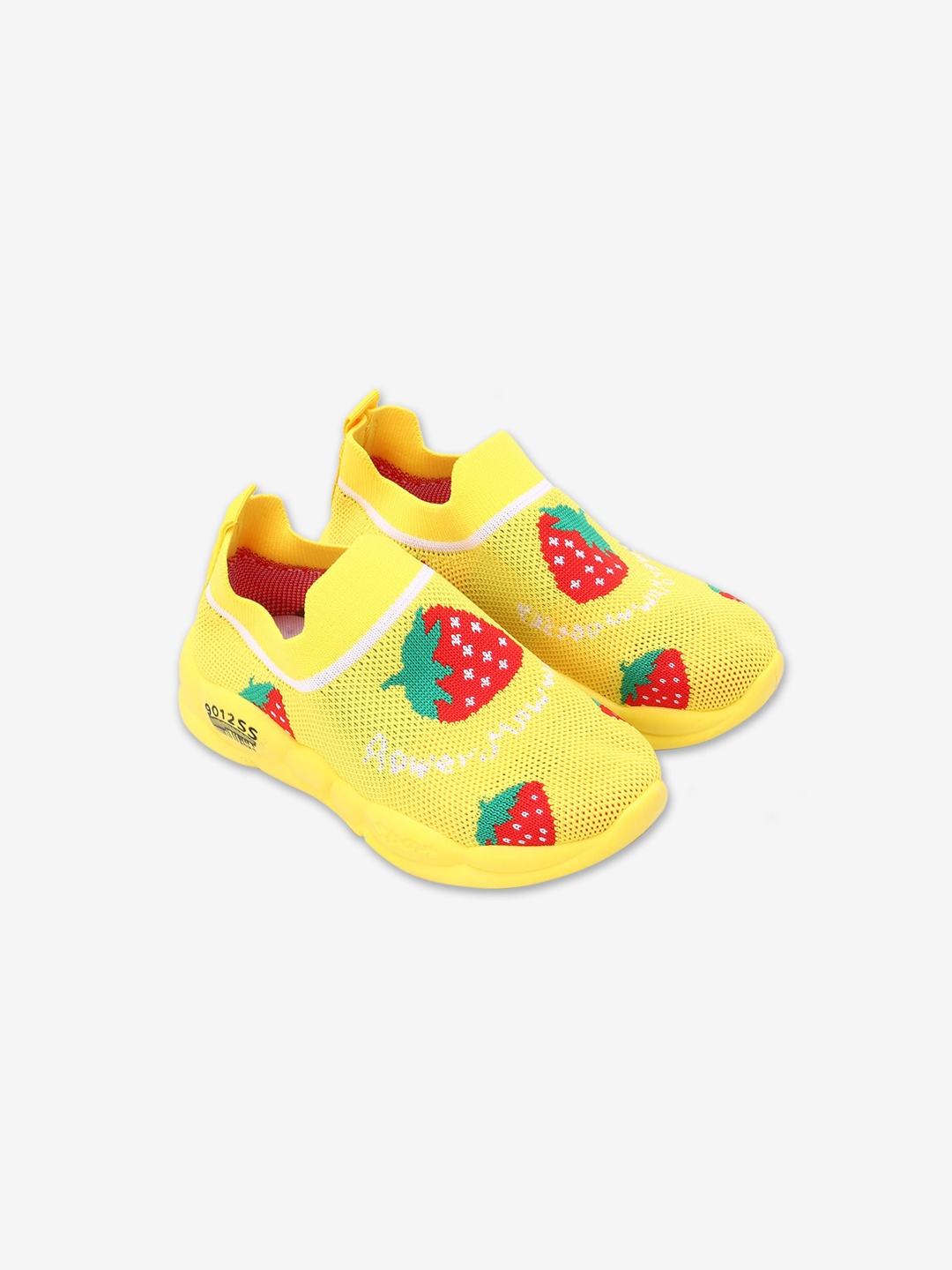 

Hopscotch Unisex Kids Yellow and Red Printed Sneakers