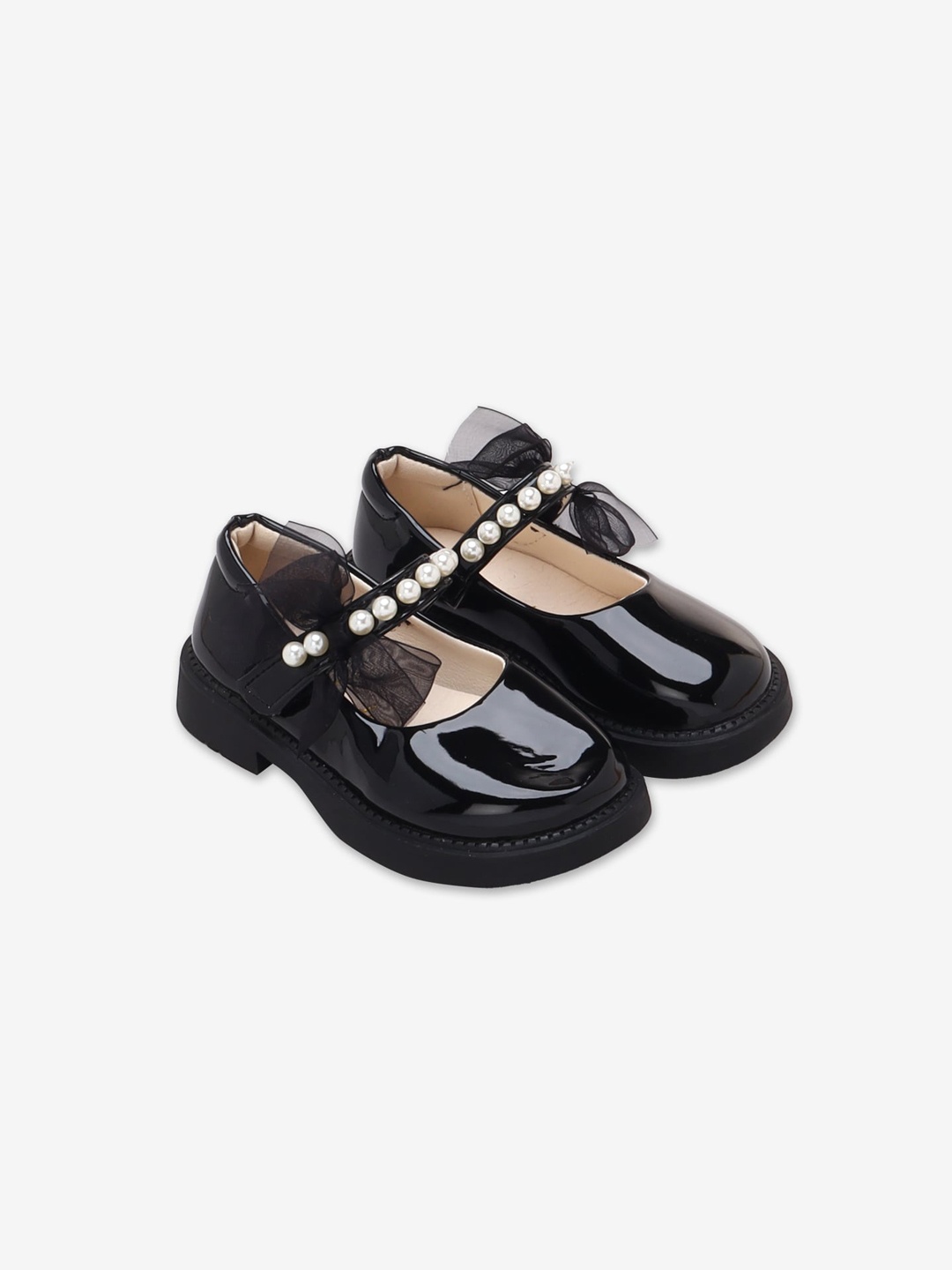 

Hopscotch Girls Black Party Ballerinas Flats