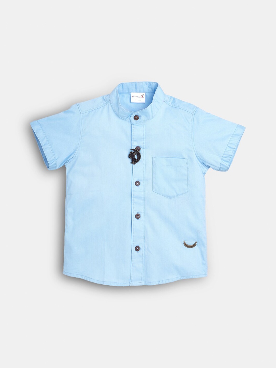 

Hopscotch Boys Blue Pure Cotton Casual Shirt