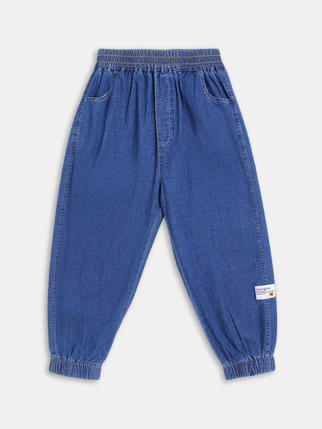 

Hopscotch Boys Blue Solid Jogger