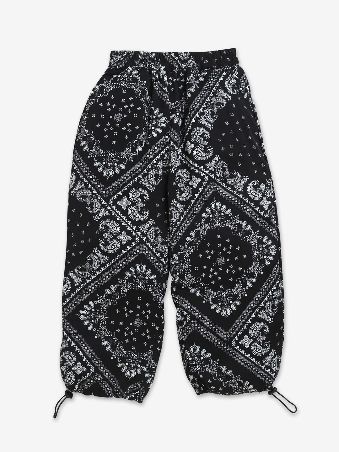 

Hopscotch Boys Black Printed Joggers Trousers