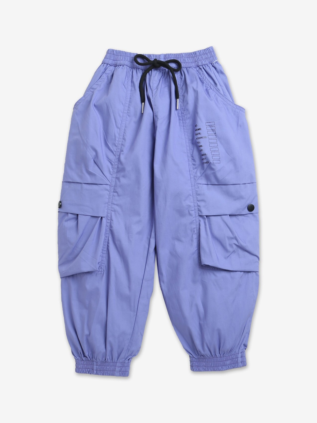 

Hopscotch Boys Purple Solid Cargos Trouser