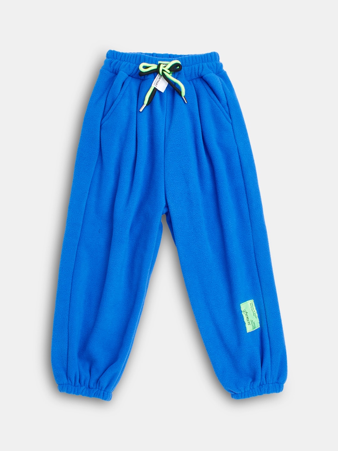 

Hopscotch Girls Blue Solid Joggers