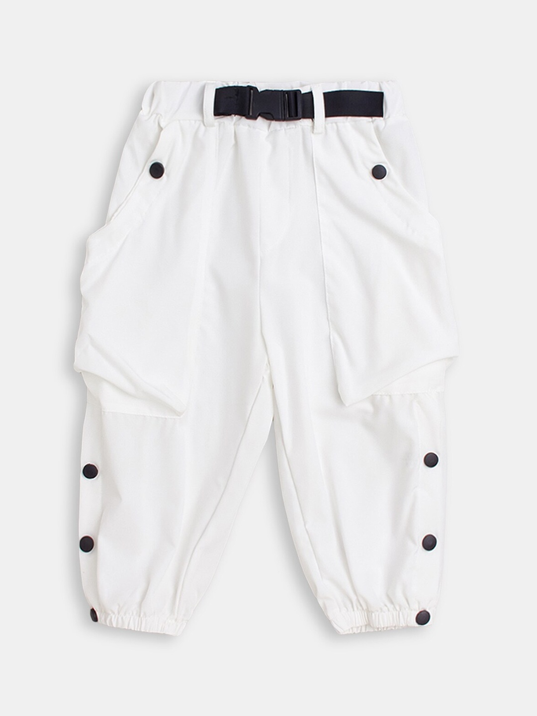 

Hopscotch Girls White Solid Track Pants