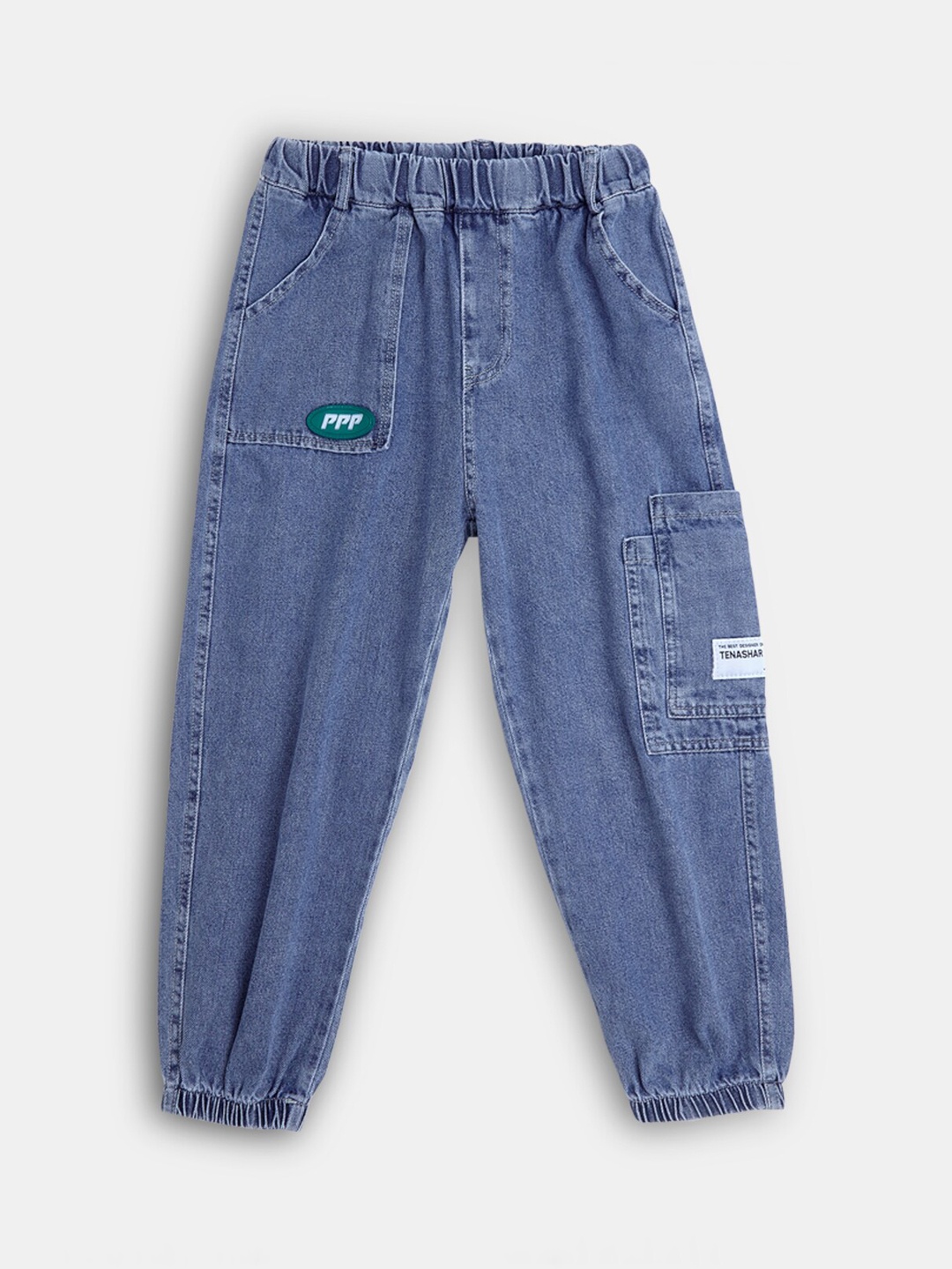 

Hopscotch Boys Blue Jogger Stretchable Jeans