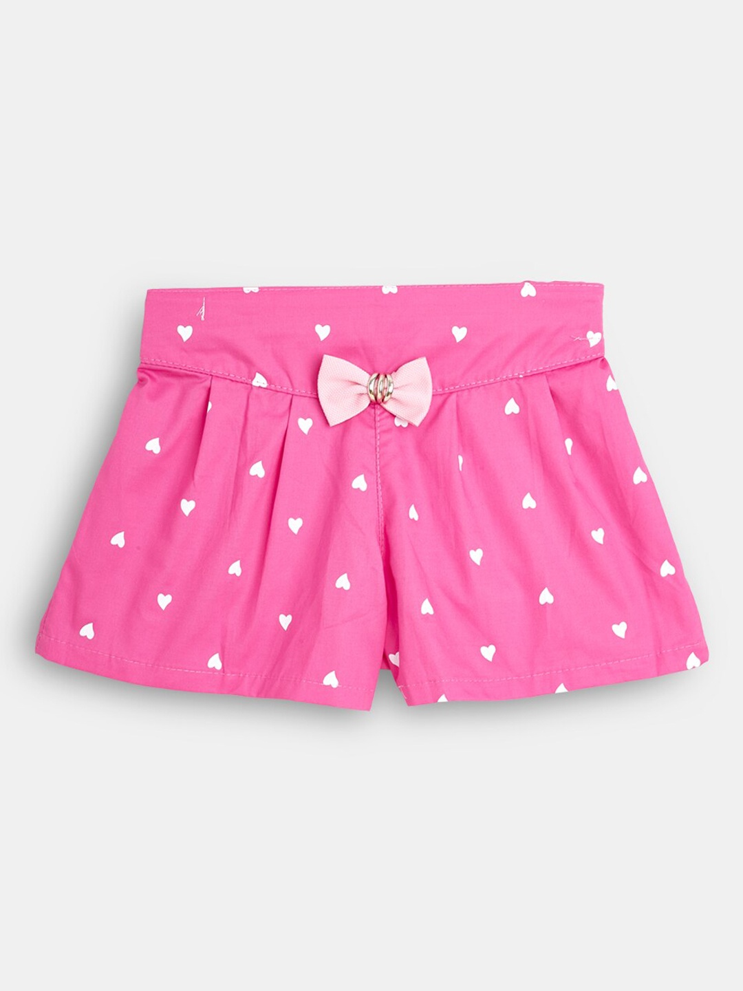 

Hopscotch Girls Printed Shorts, Pink