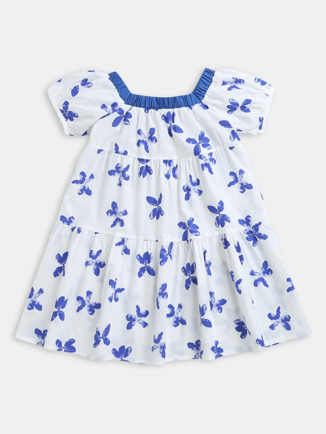 

Hopscotch Blue Floral A-Line Dress