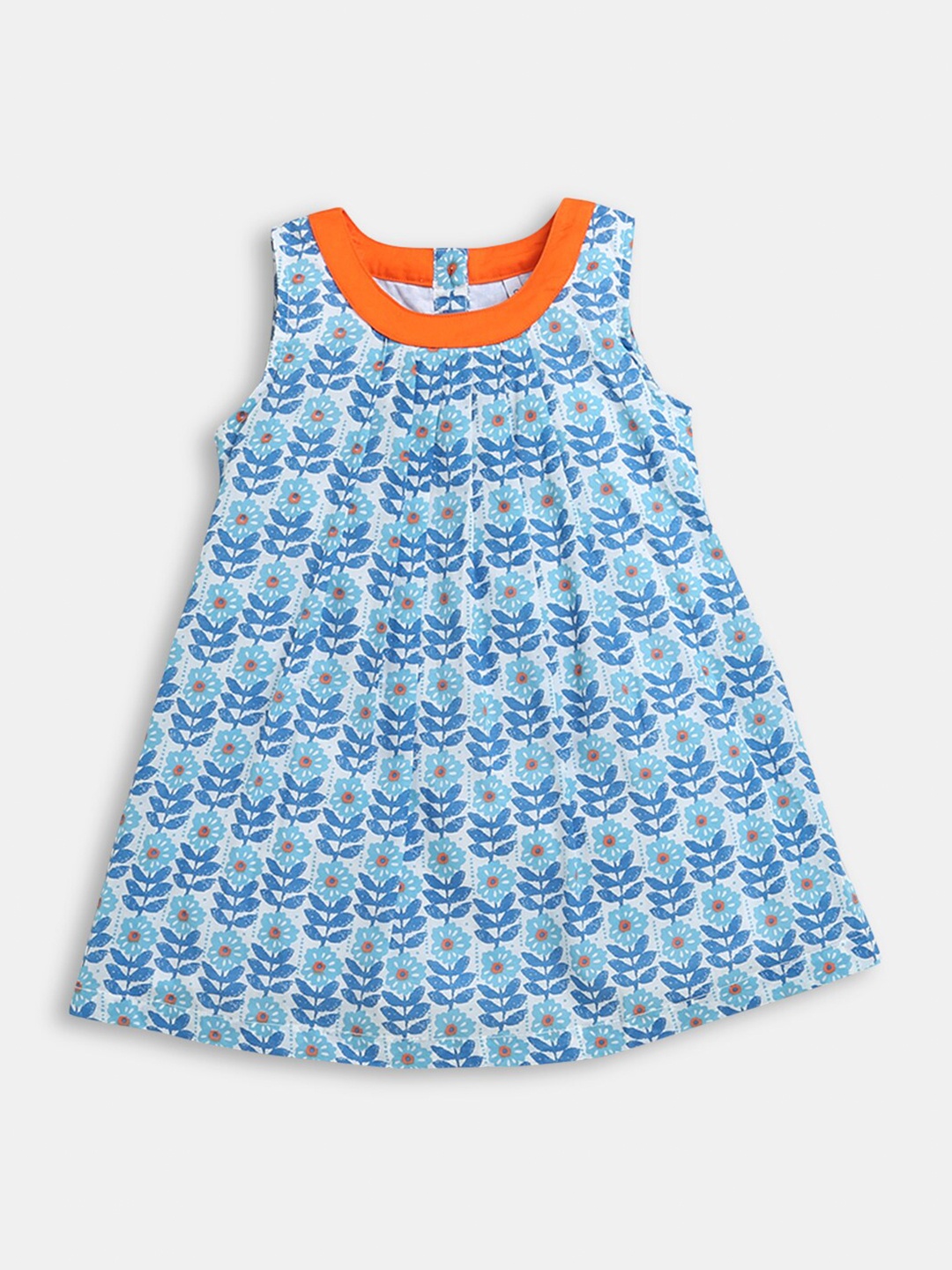 

Hopscotch Blue Floral A-Line Dress