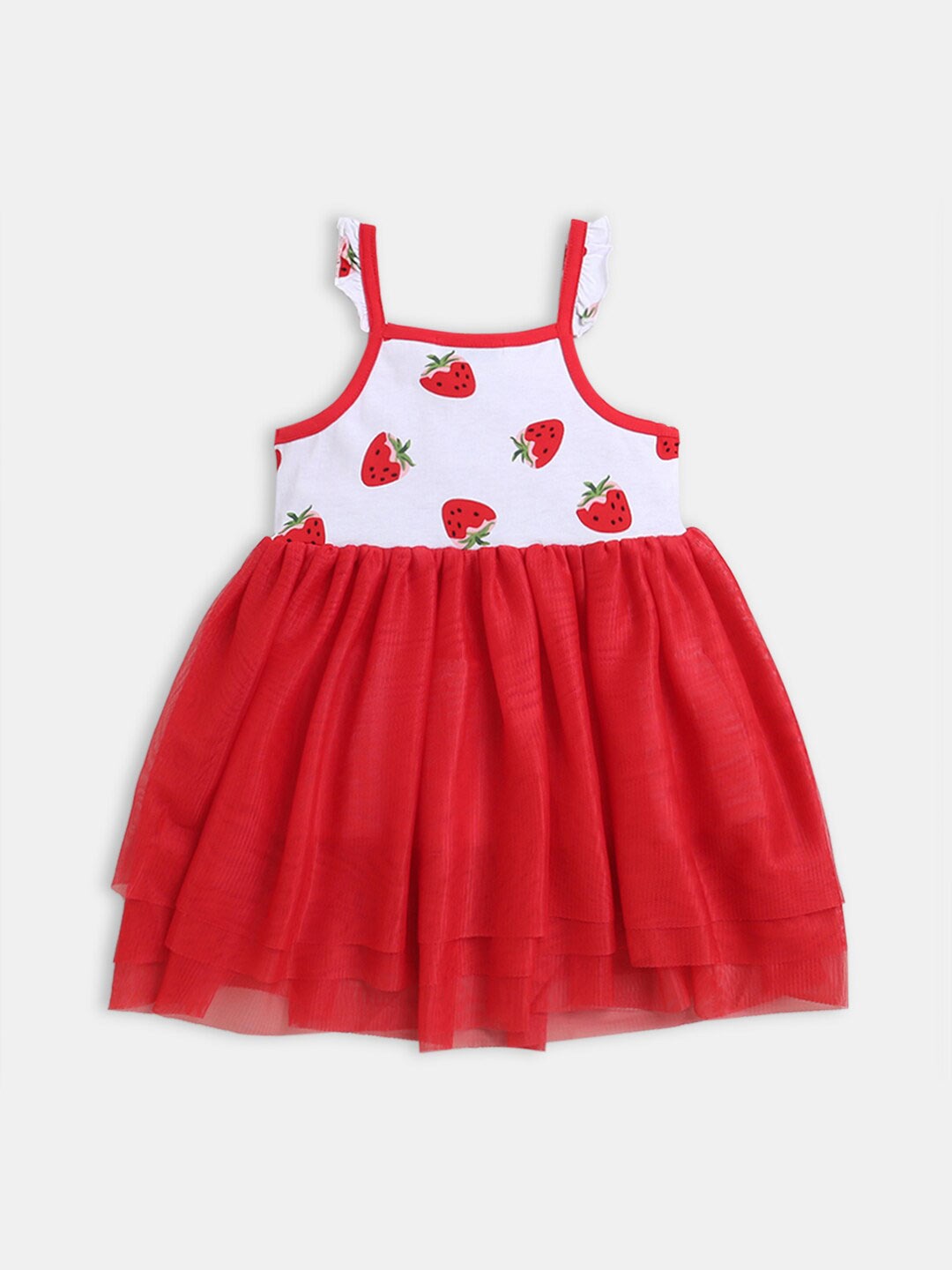 

Hopscotch Red Fit & Flare Dress