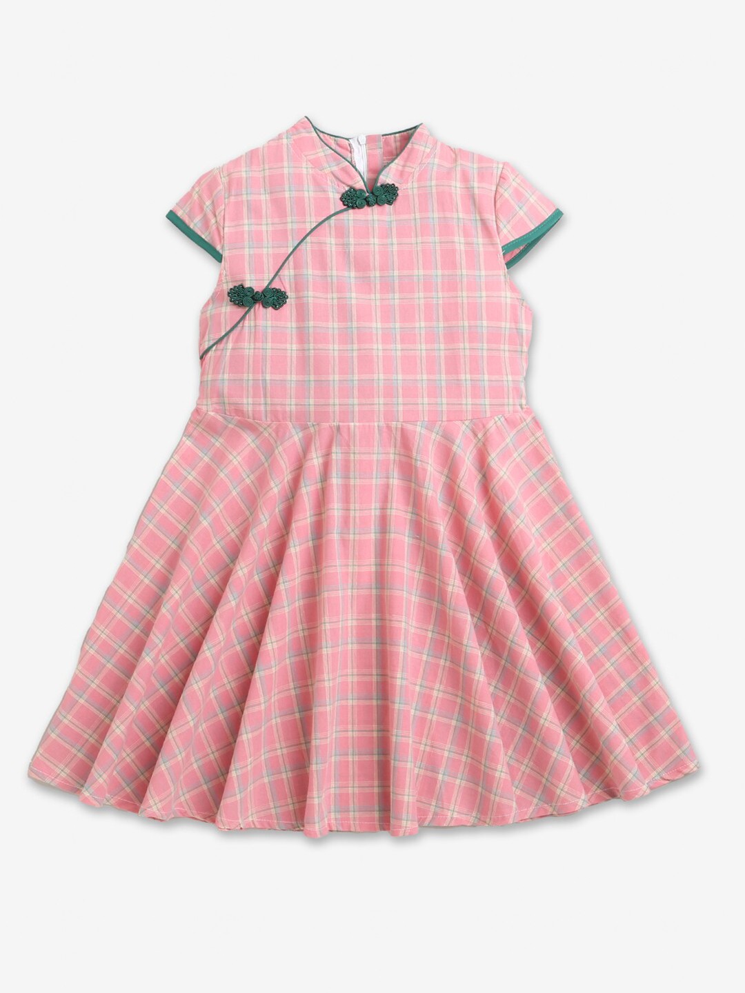 

Hopscotch Pink Checked Dress