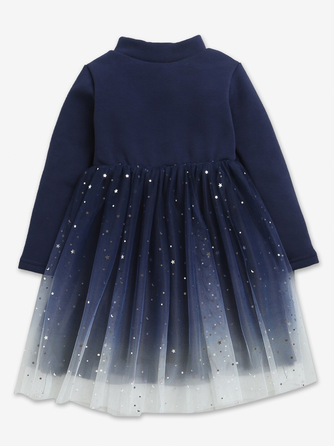 

Hopscotch Girls Blue & Grey Embellished Dress