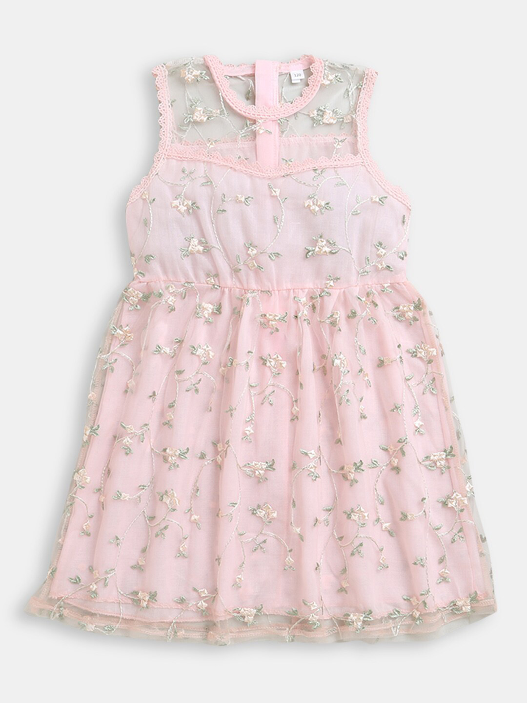 

Hopscotch Girls Pink Floral Sleeveless Dress