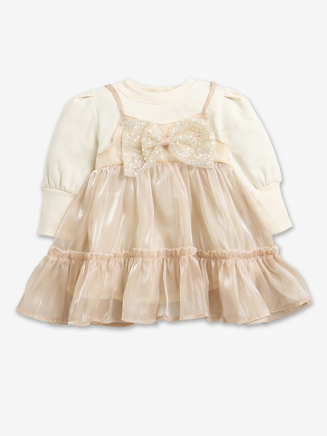 

Hopscotch Beige Casual Dress