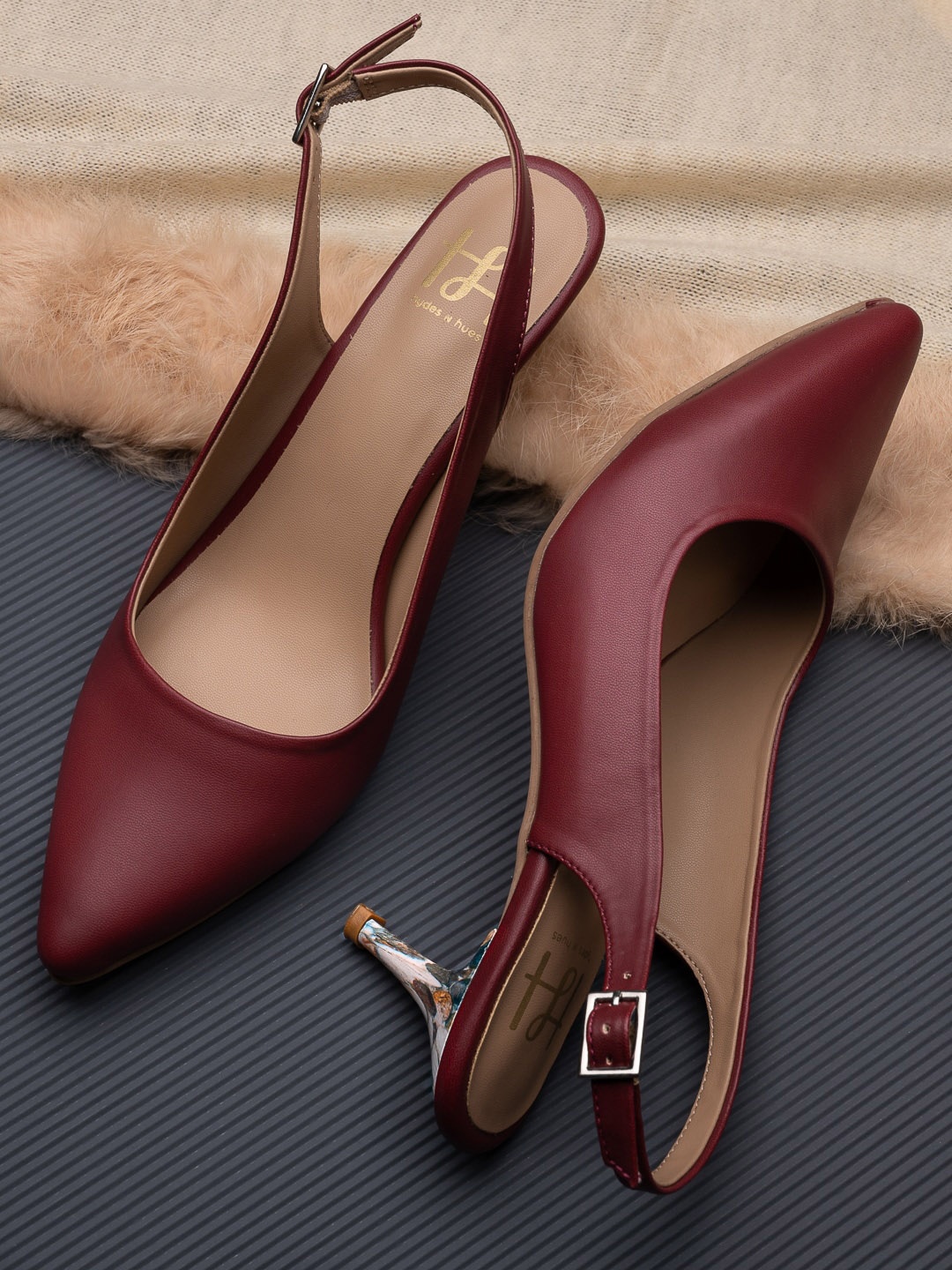 

Hydes N Hues Women Maroon Party Pumps with Buckles