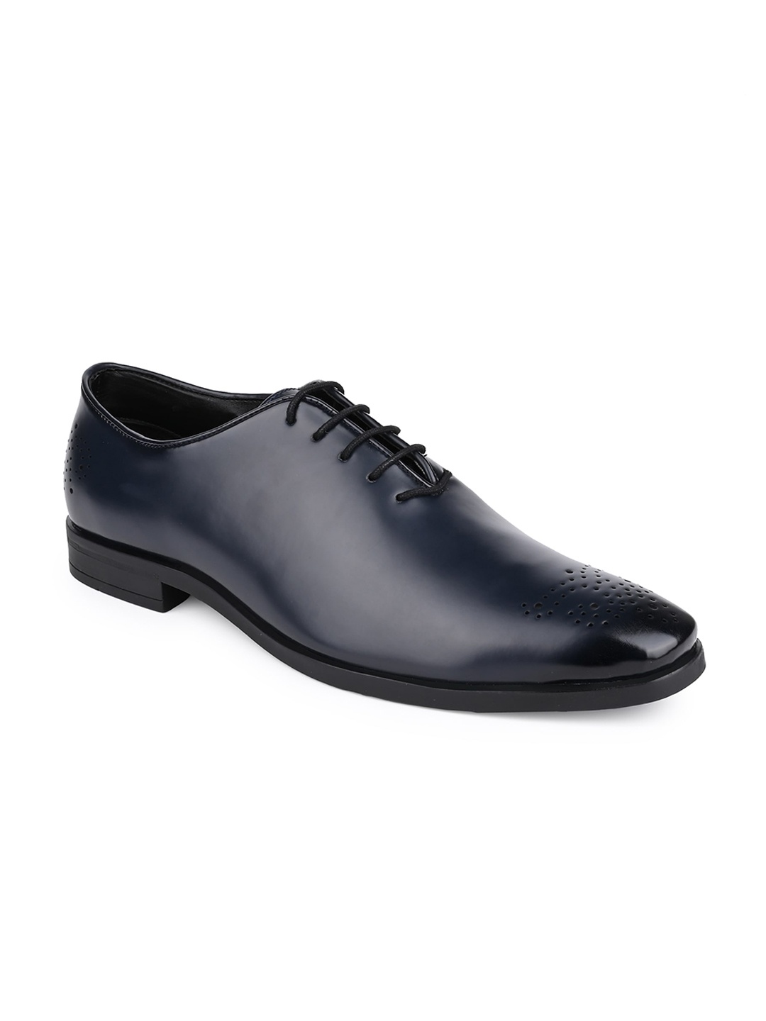 

Hydes N Hues Men Blue Solid Formal Oxford Shoes, Navy blue