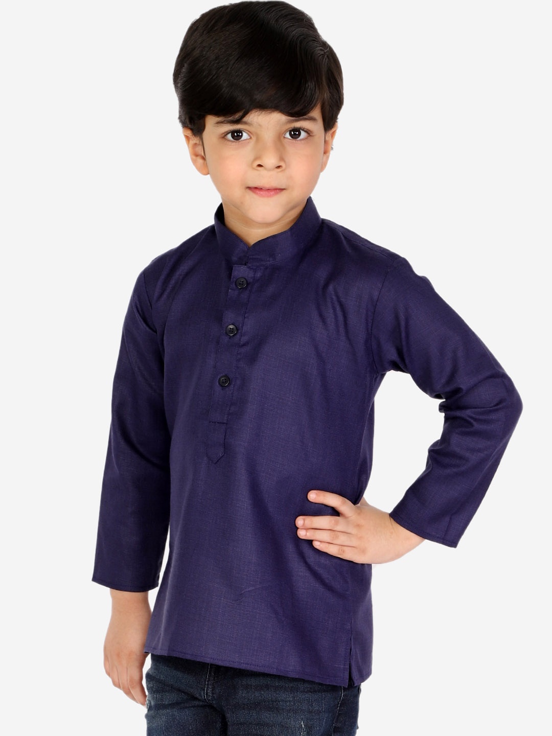 

BownBee Boys Cotton Blue Kurta