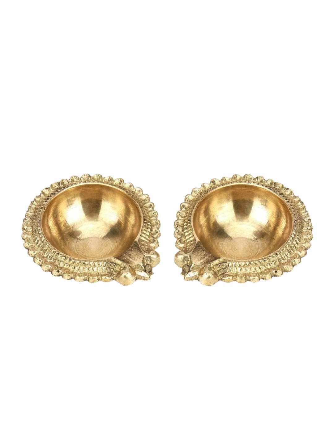 

Fashion Bizz Set Of 2 Gold-Toned Diya