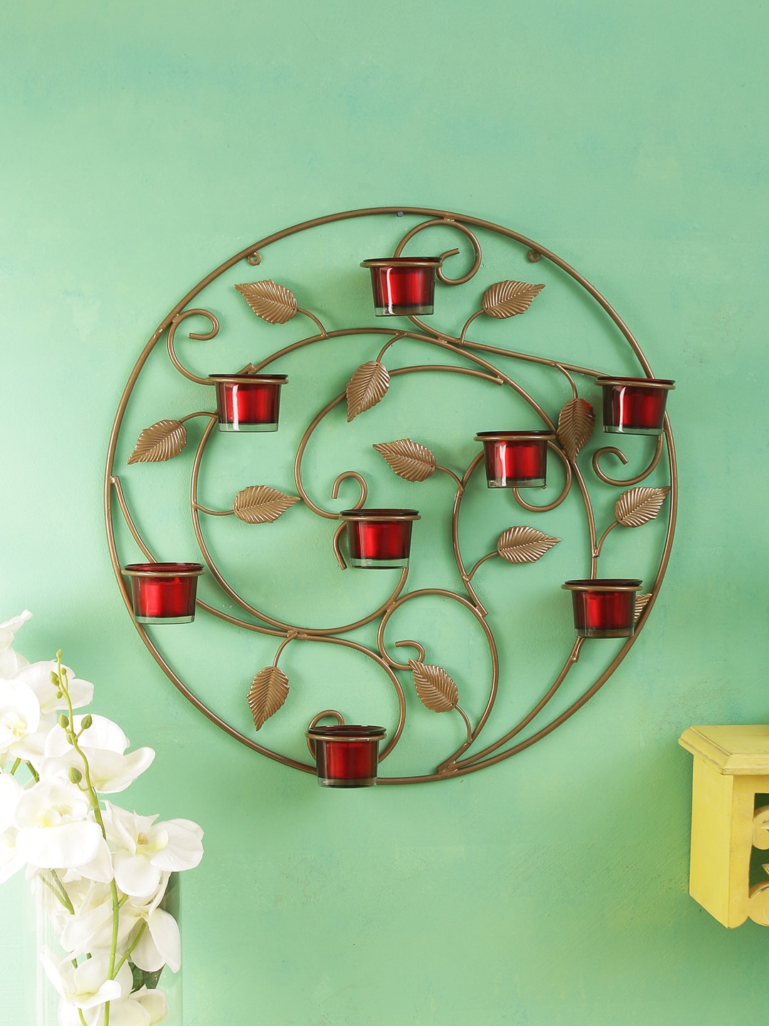 

Home Sparkle Gold Solid Candle Holder