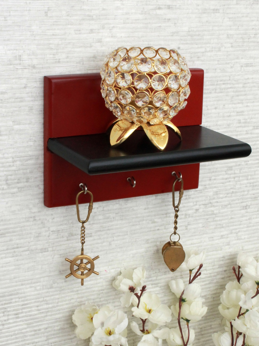 

Home Sparkle Pack of 3 Red Solid Key Holders