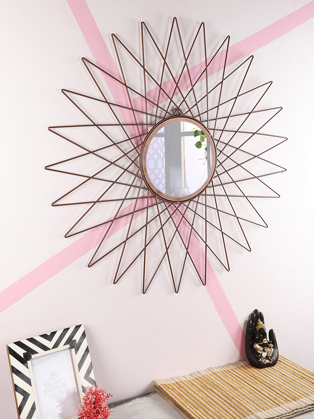 

Home Sparkle Copper-Colored Round Wall Mirrors