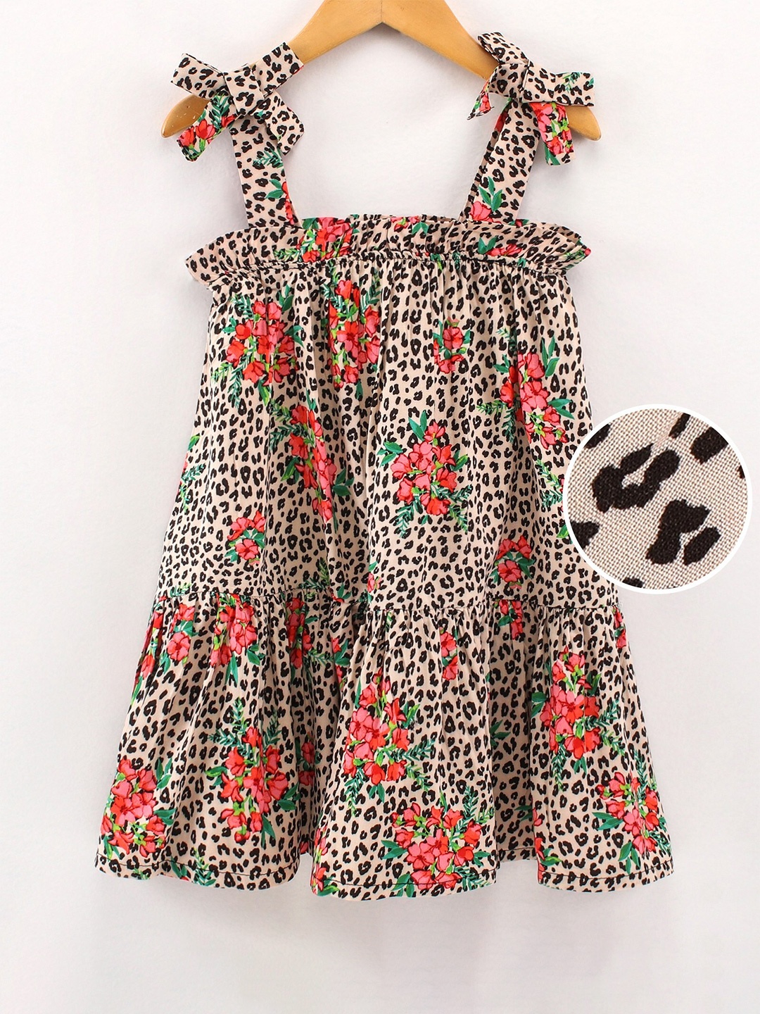 

CrayonFlakes Brown Animal Maxi Dress