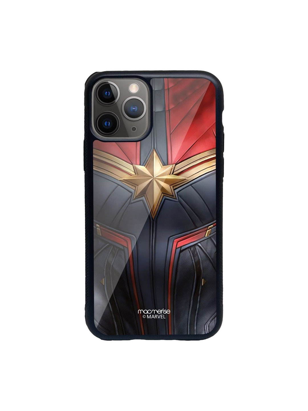 

macmerise Red & Grey Suit up Captain Marvel iPhone 11 Pro Mobile Phone Case